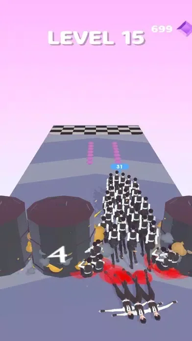 ภาพหน้าจอของ Crowd Clone Run