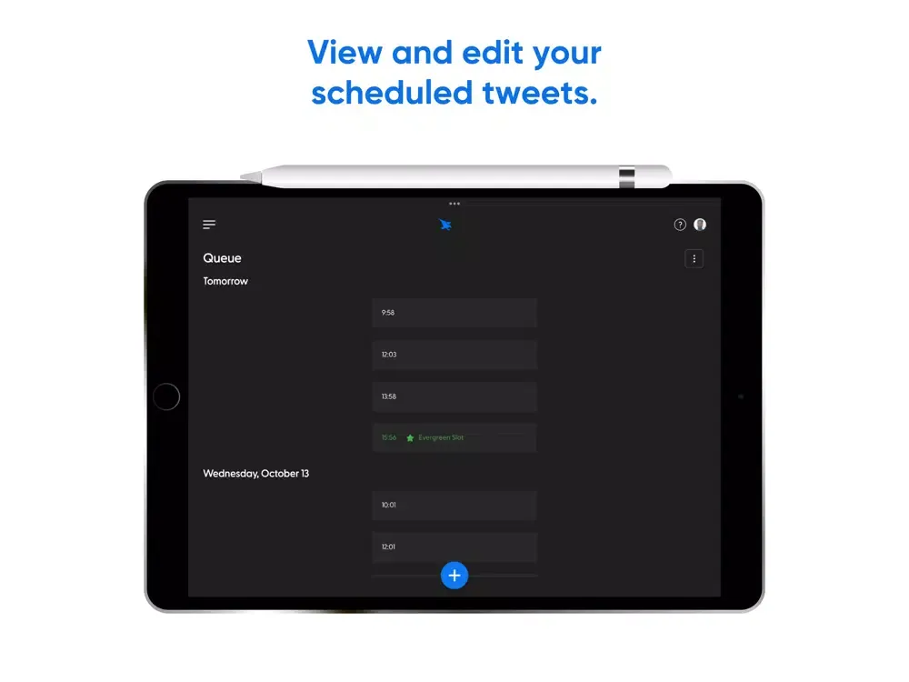 Hypefury - Companion app iPad 應用截圖