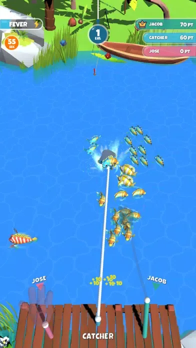 Tangkapan skrin Fishing Party 3D