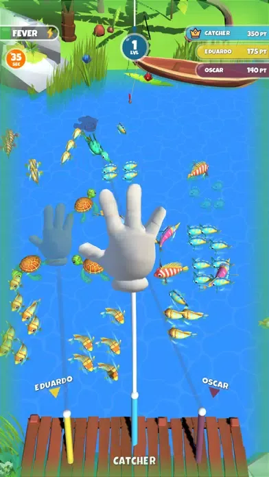 Tangkapan skrin Fishing Party 3D