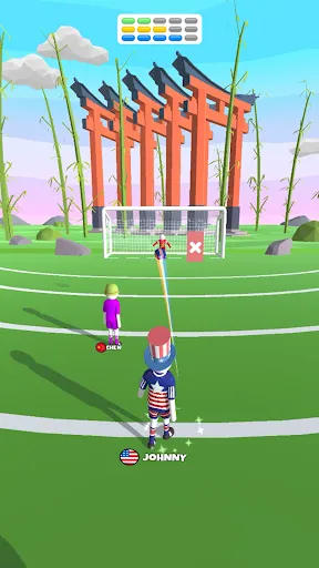 Tangkapan skrin Goal Party - Soccer Freekick