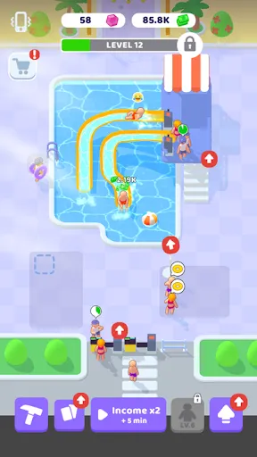 Capturas de tela do My Aquapark: Idle Water Empire