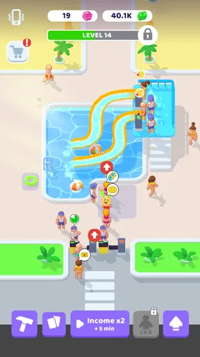 Capturas de tela do My Aquapark: Idle Water Empire