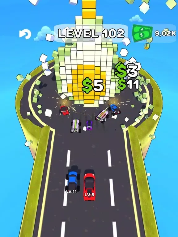 Tangkapan skrin Cars Crush iPad 