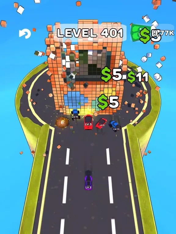 Tangkapan skrin Cars Crush iPad 