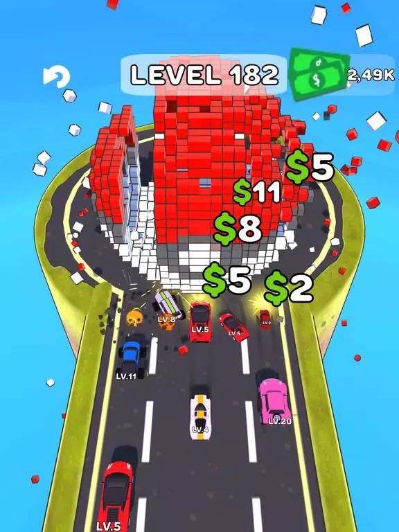 Tangkapan skrin Cars Crush iPad 