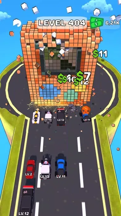 Tangkapan skrin Cars Crush