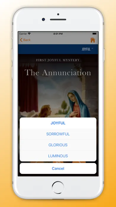 Tangkapan skrin Family Rosary App