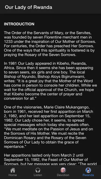 Ảnh chụp màn hình của Seven Sorrows of Mary