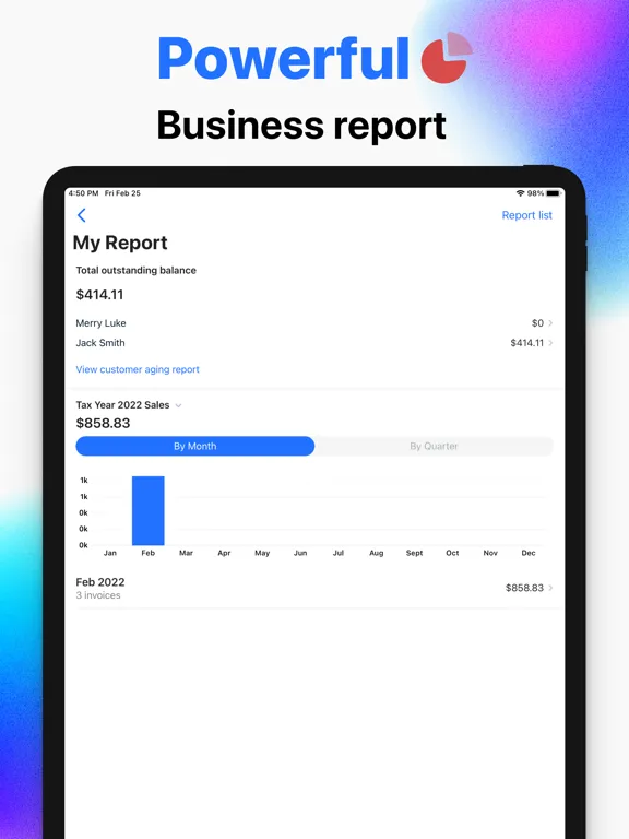 Tangkapan skrin Invoice App: Estimate Maker iPad 