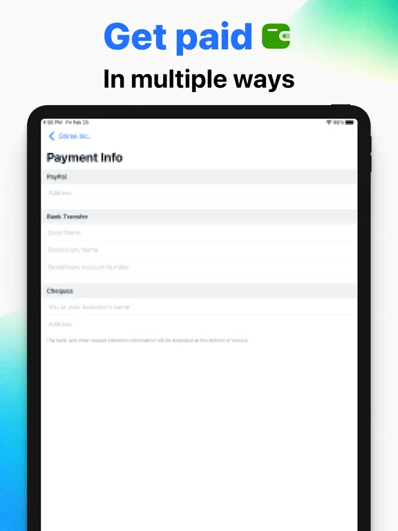 Tangkapan skrin Invoice App: Estimate Maker iPad 