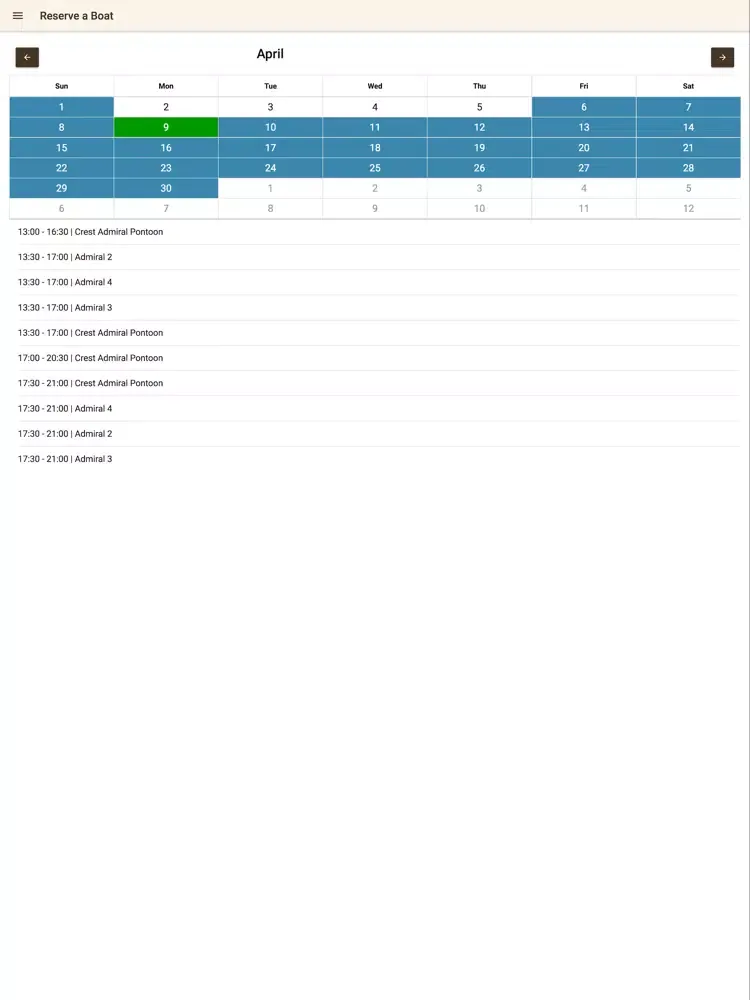 Carlton Landing Boat Club iPad 应用截图