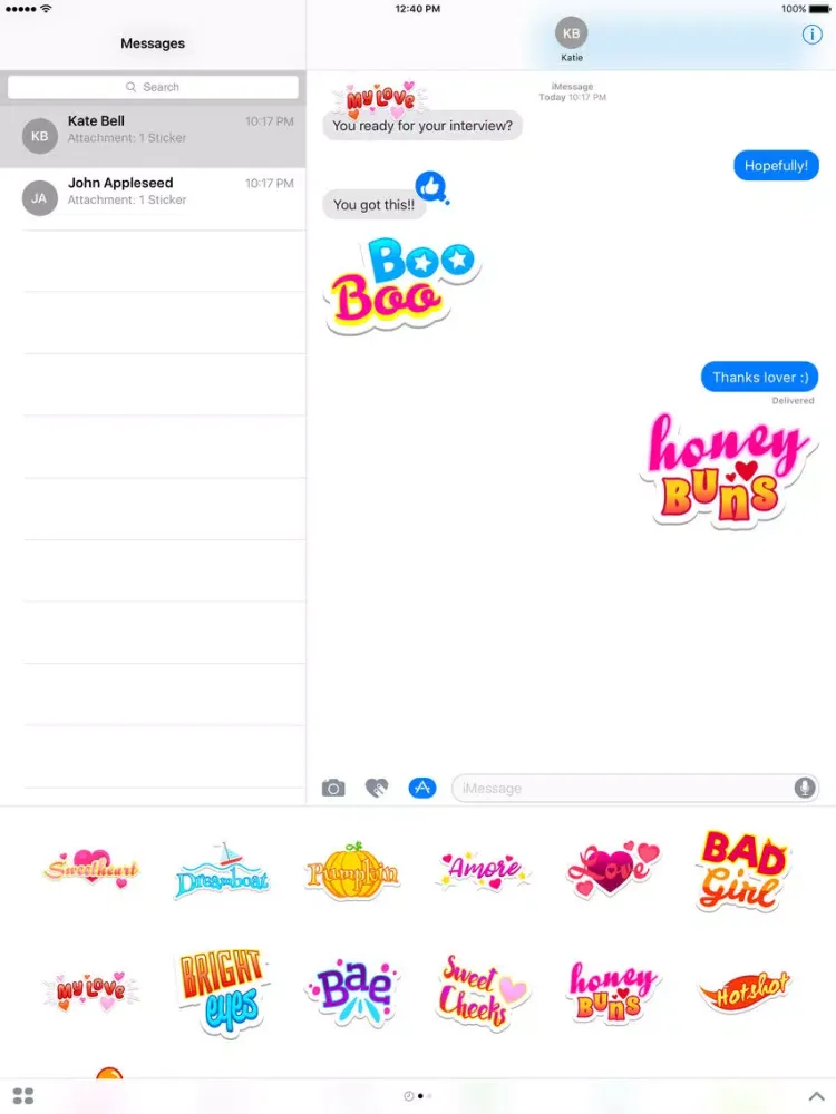 صور Honey Stickers iPad 