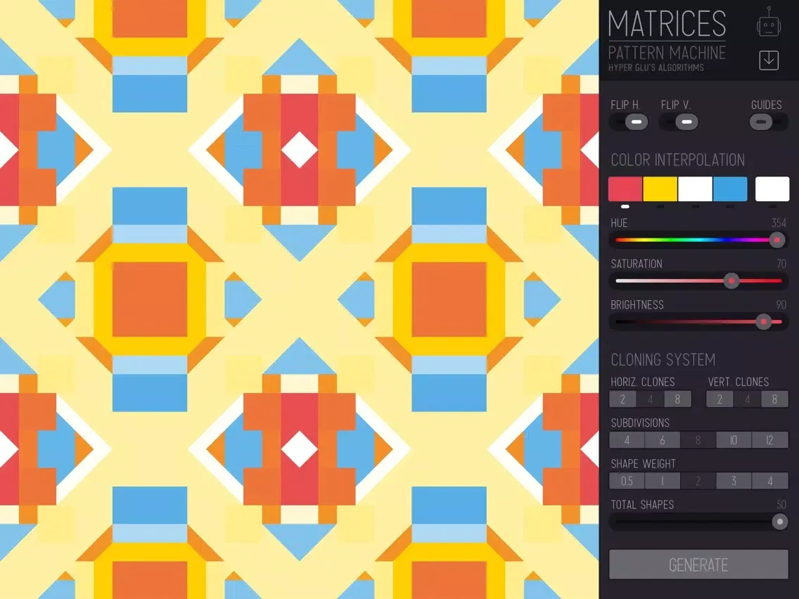 Tangkapan skrin Matrices - Pattern Machine iPad 