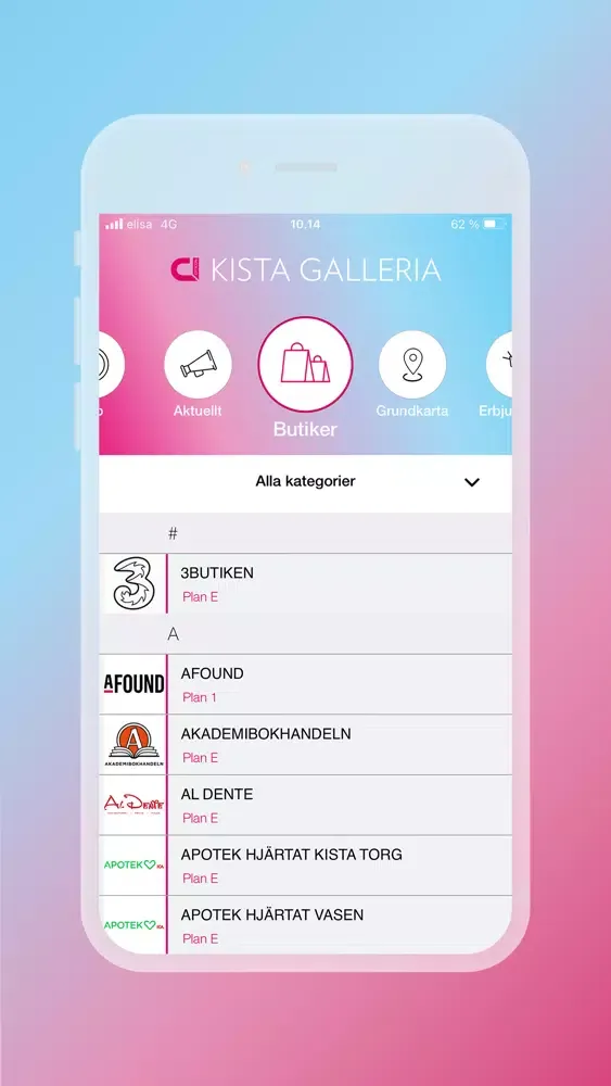 Tangkapan skrin Kista Galleria