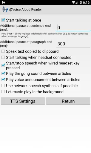 Tangkapan layar @Voice Aloud Reader (TTS)