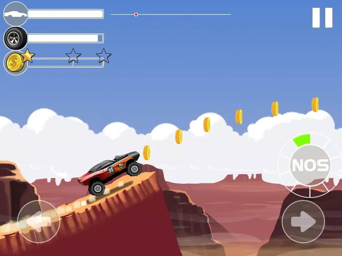 ภาพหน้าจอของ Monster Car Stunts iPad