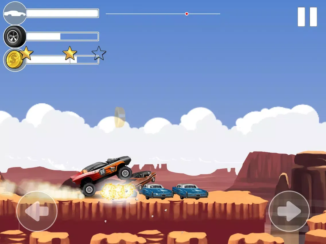 ภาพหน้าจอของ Monster Car Stunts iPad