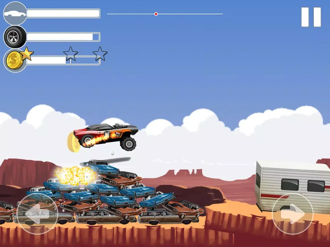 ภาพหน้าจอของ Monster Car Stunts iPad