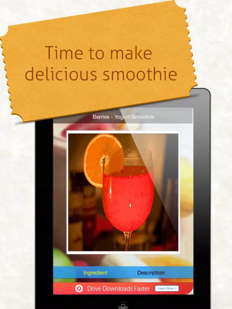 Smoothies Recipe iPad  स्क्रीनशॉट