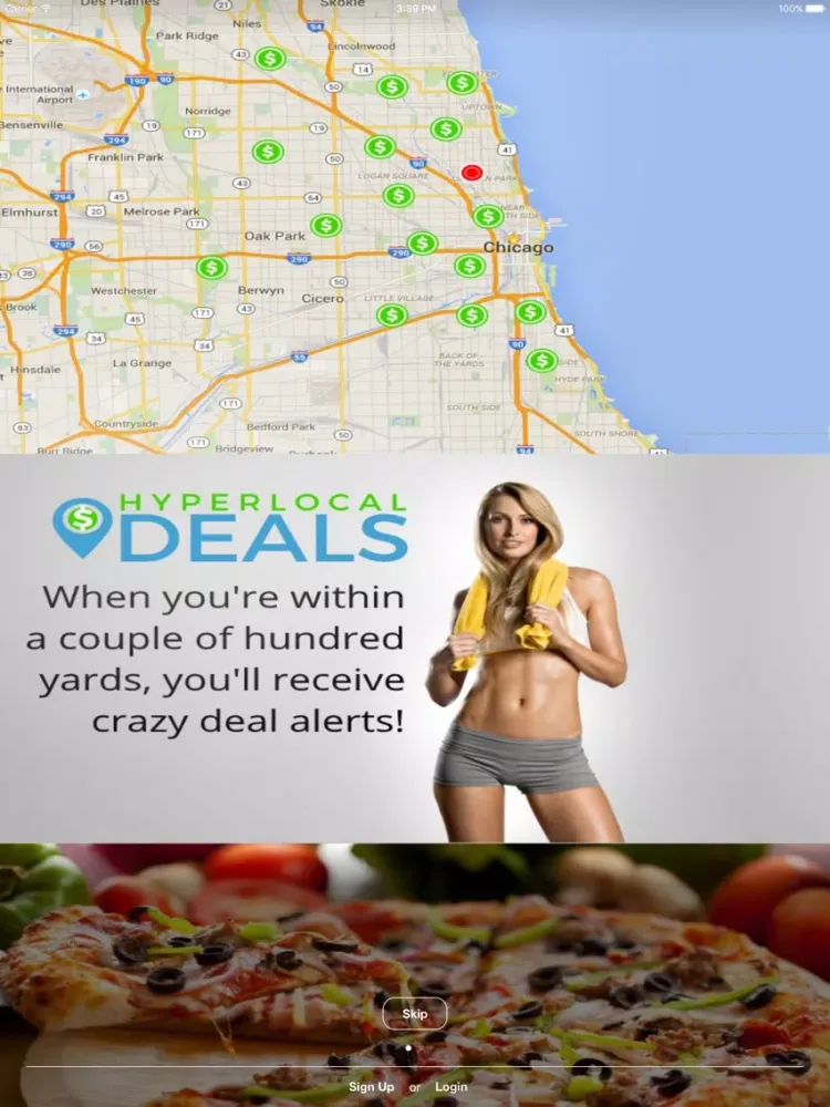 ภาพหน้าจอของ HyperLocal Deals! iPad 
