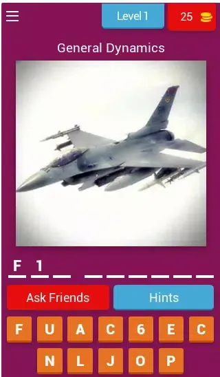 Screenshot di Military Aircraft Quiz