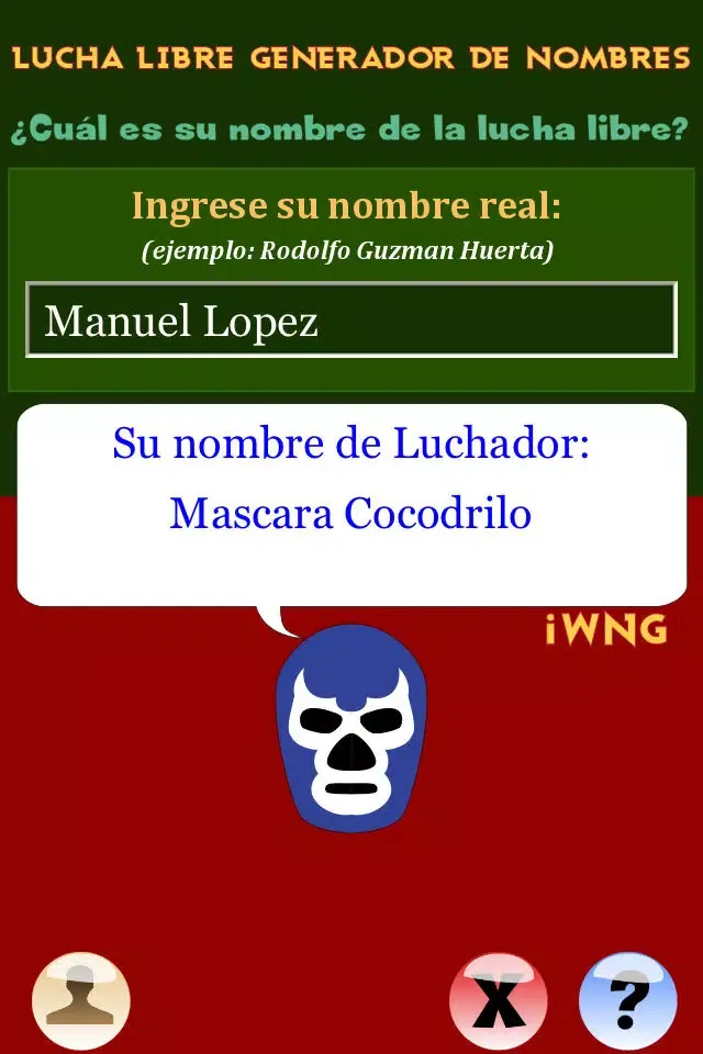 Lucha Libre - Libre - Generador de Nombres Screenshots