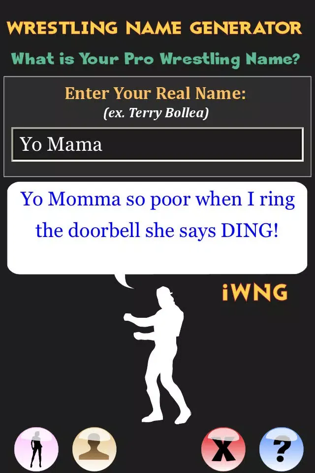 Captures d'écran de Wrestling Name Generator FREE
