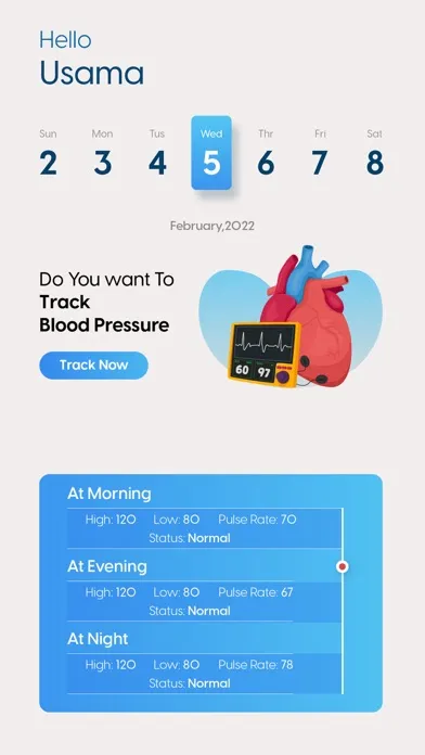 Blood Pressure Tracker BP App应用截图