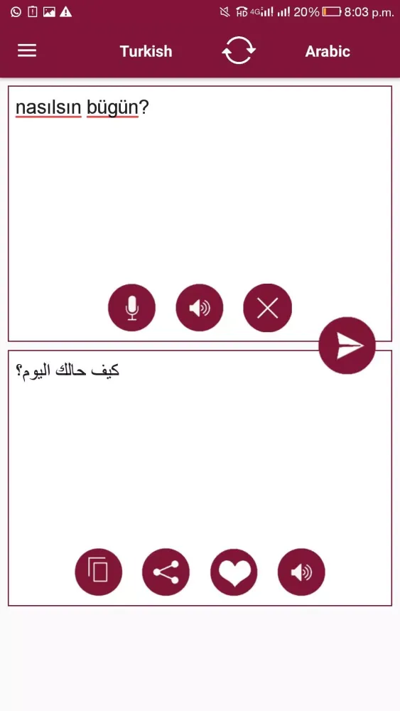 Turkish - Arabic Translator应用截图