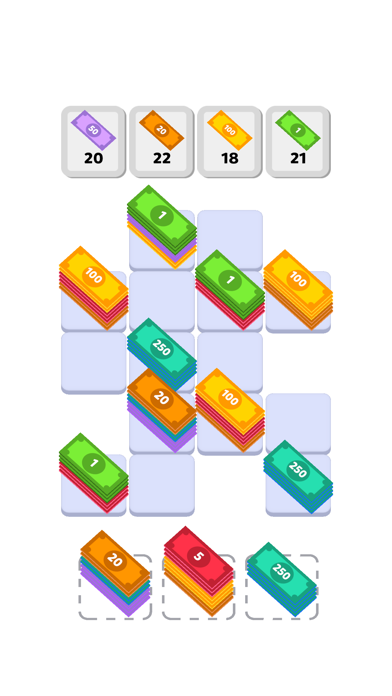 ภาพหน้าจอของ Money Flip Sort