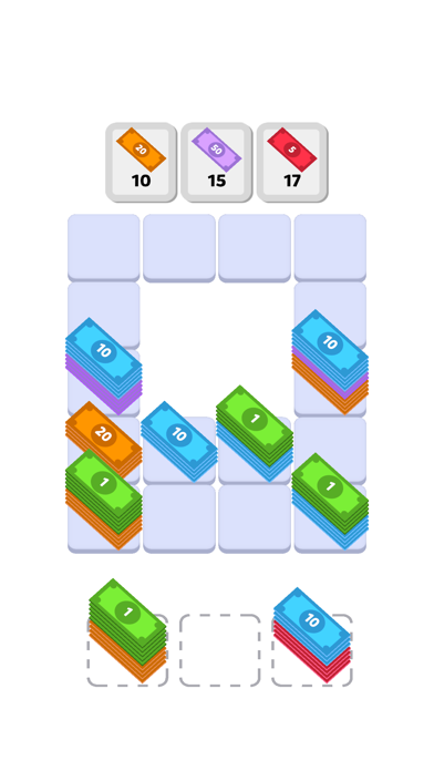 ภาพหน้าจอของ Money Flip Sort