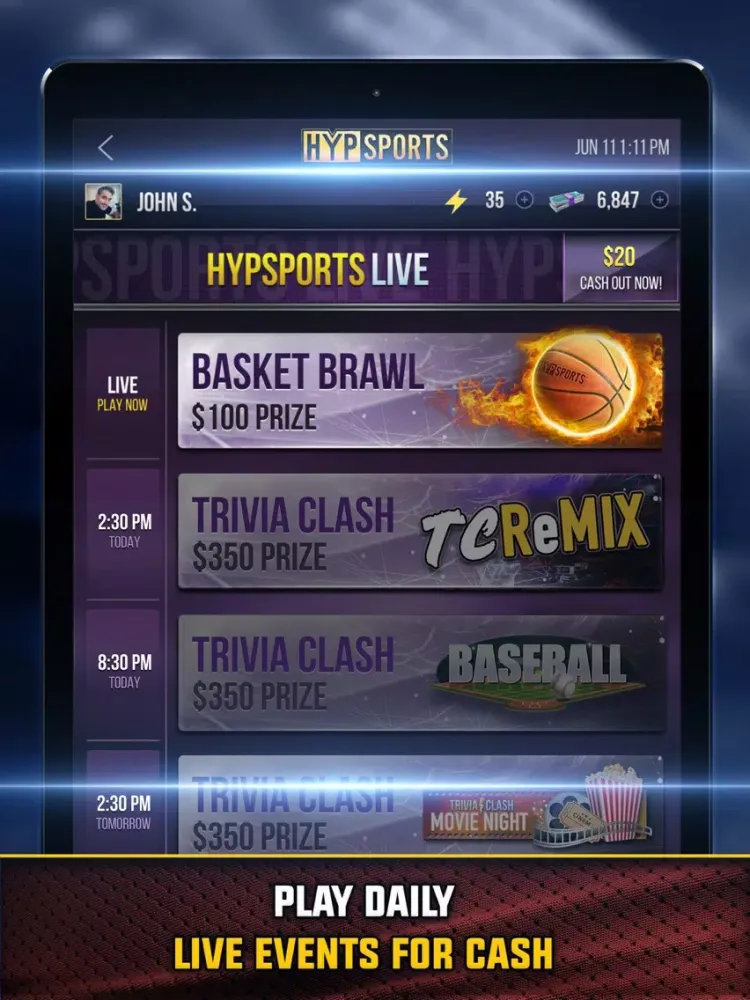 Скриншоты HypSports - Live Game Shows iPad 