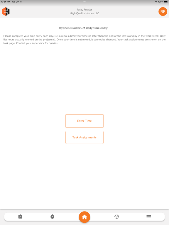 BuilderGM Time & Tasks iPad 应用截图