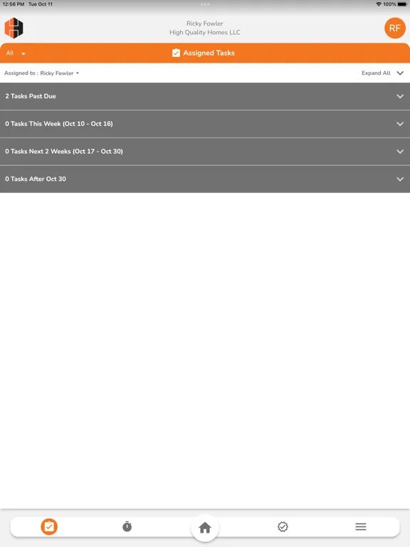 BuilderGM Time & Tasks iPad  स्क्रीनशॉट