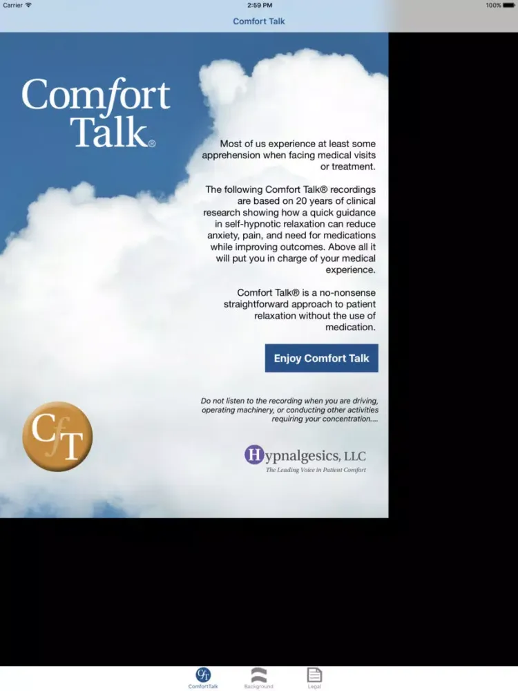 Comfort Talk-The Leading Voice in Patient Comfort® iPad  स्क्रीनशॉट