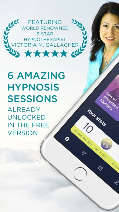 HypnoCloud | Hypnotherapy App Screenshots