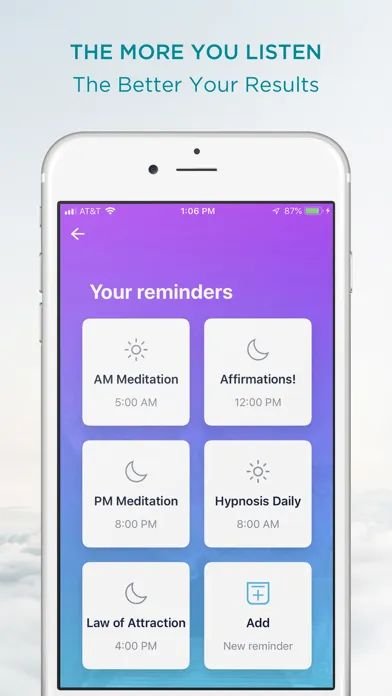 HypnoCloud | Hypnotherapy App Screenshots