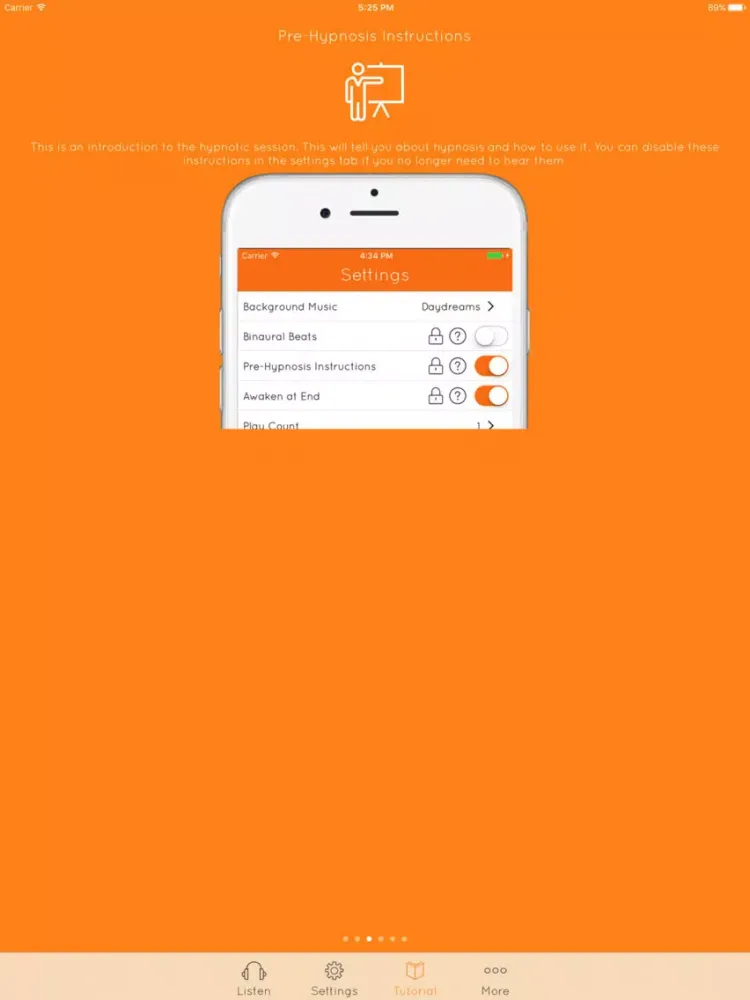 Capturas de tela do HypnoMedia Quit Smoking iPad 