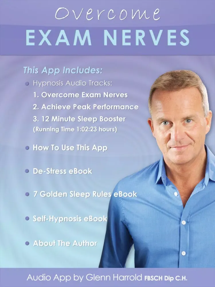 Overcome Exam Nerves by Glenn Harrold: Self-Hypnosis Relaxation for Exam Stress iPad  स्क्रीनशॉट