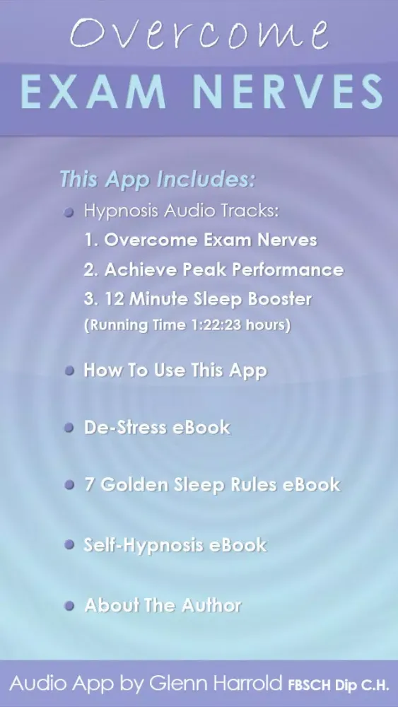 Overcome Exam Nerves by Glenn Harrold: Self-Hypnosis Relaxation for Exam Stress स्क्रीनशॉट
