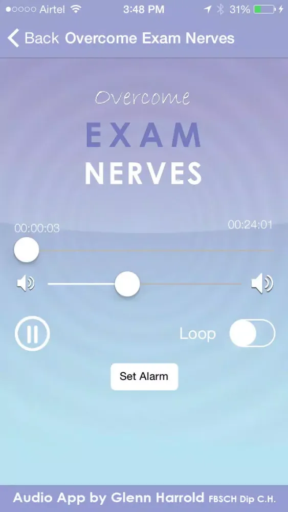 Overcome Exam Nerves by Glenn Harrold: Self-Hypnosis Relaxation for Exam Stress स्क्रीनशॉट