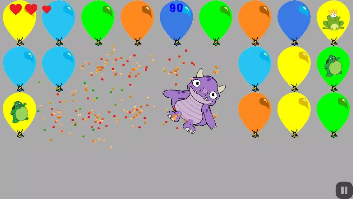 Captures d'écran de Balloon-Popping Monster