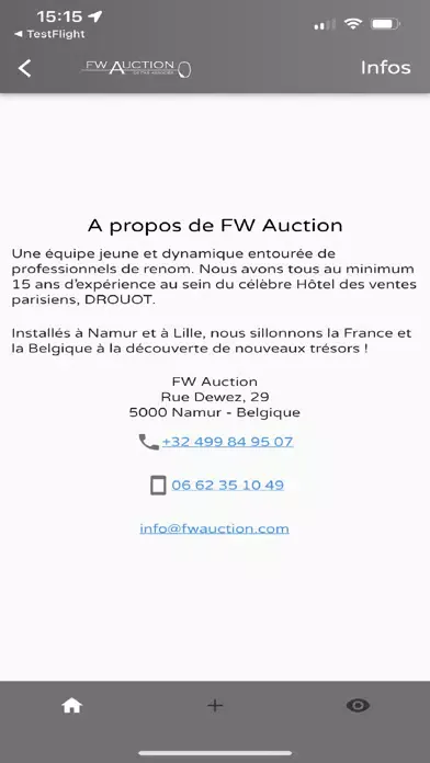 FW Auction estimations Ekran Görüntüleri
