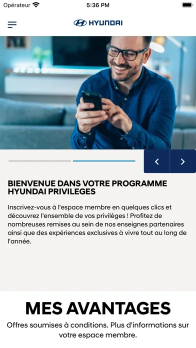 Hyundai Privilèges Screenshots