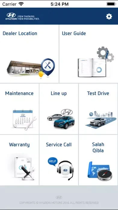 Zrzuty ekranu Hyundai Service Guide