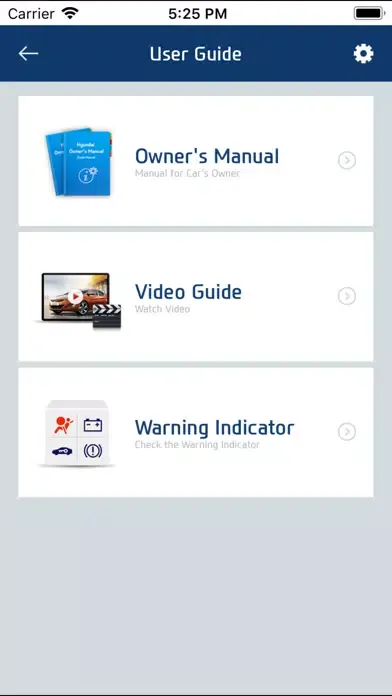 Zrzuty ekranu Hyundai Service Guide