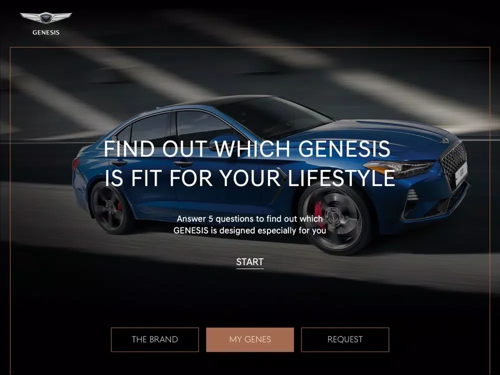 ภาพหน้าจอของ My Genesis App iPad 