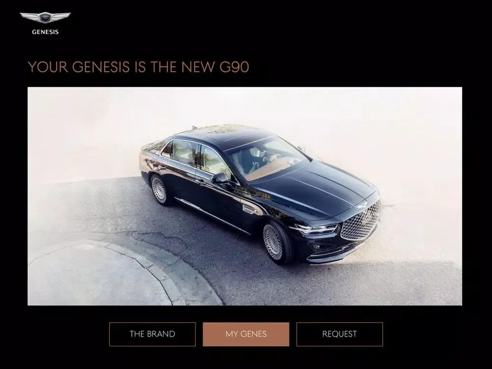 ภาพหน้าจอของ My Genesis App iPad 