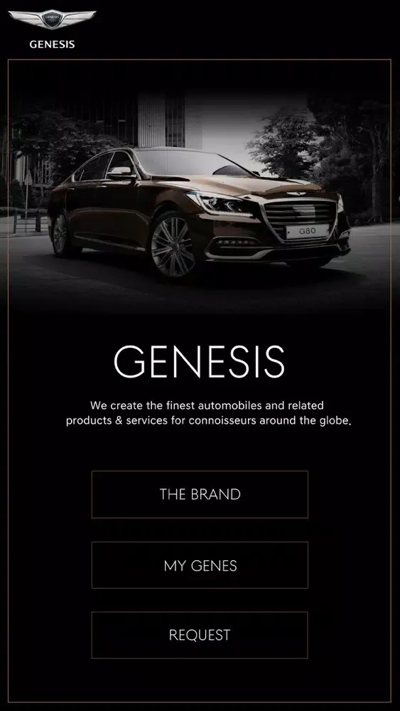 ภาพหน้าจอของ My Genesis App